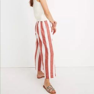 Madewell striped cropped pants, size xs
